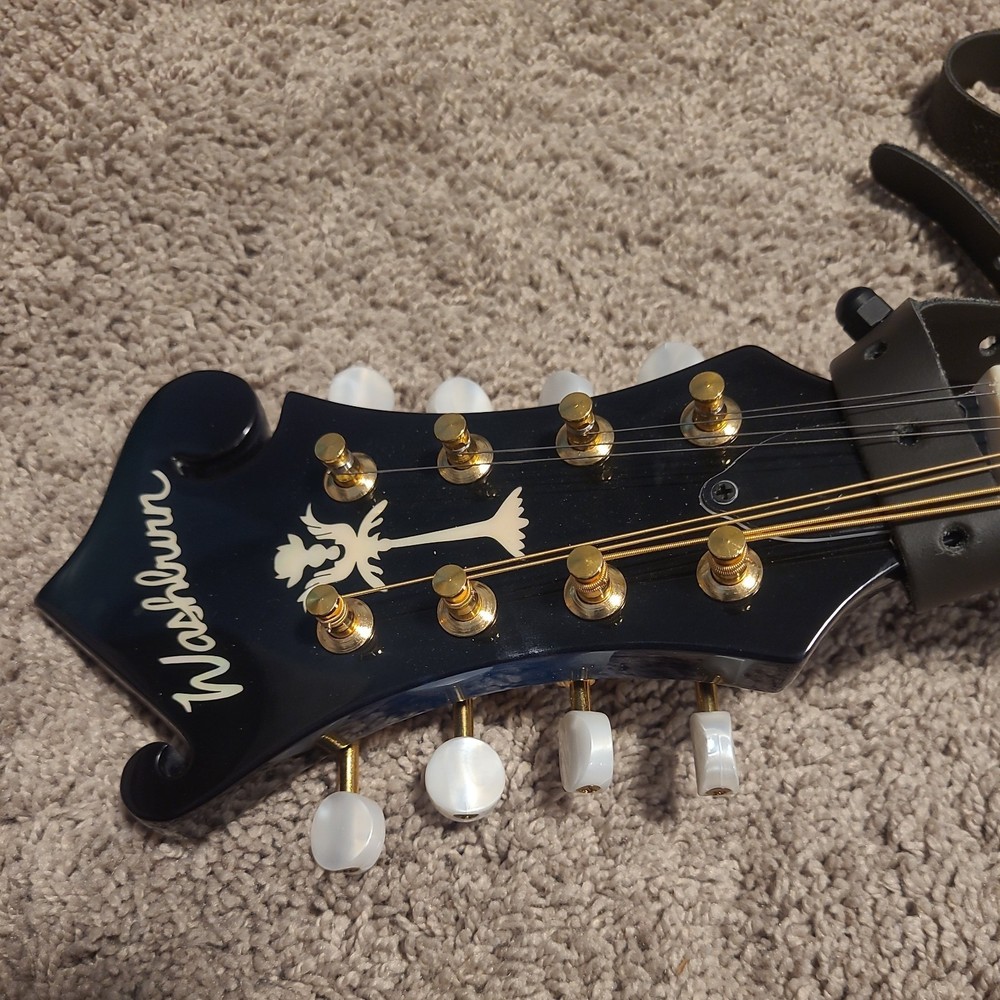 Washburn M1SDLTBL-A Mandolin with Case, 8 string