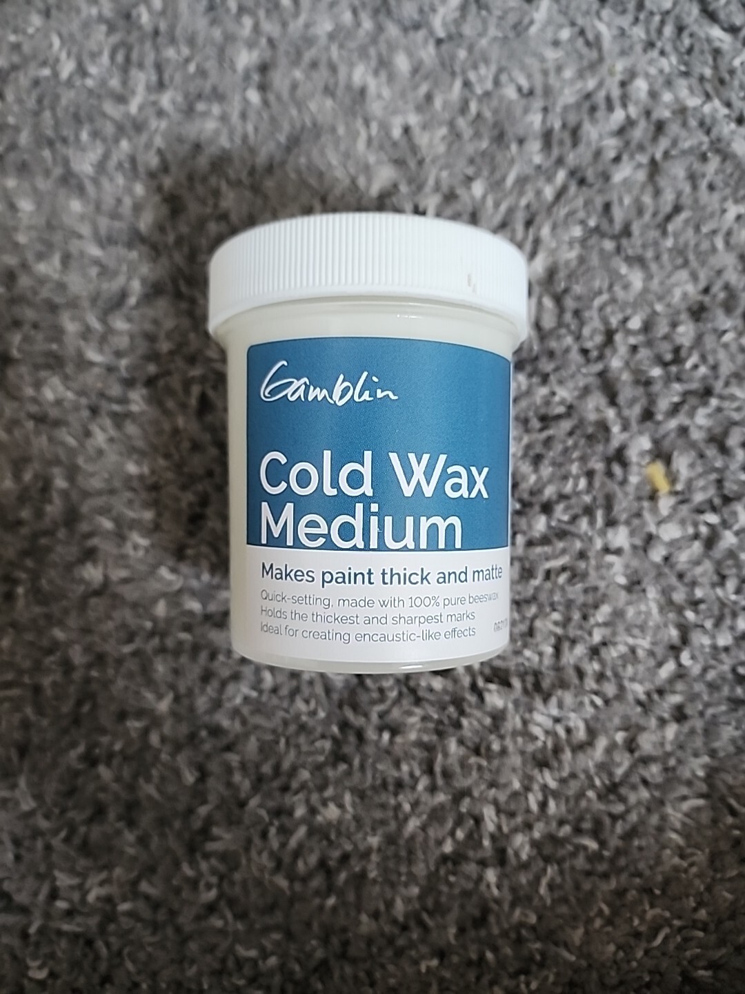 Gamblin Artist Colors Cold Wax Oil Painting Medium Clear 4oz jar