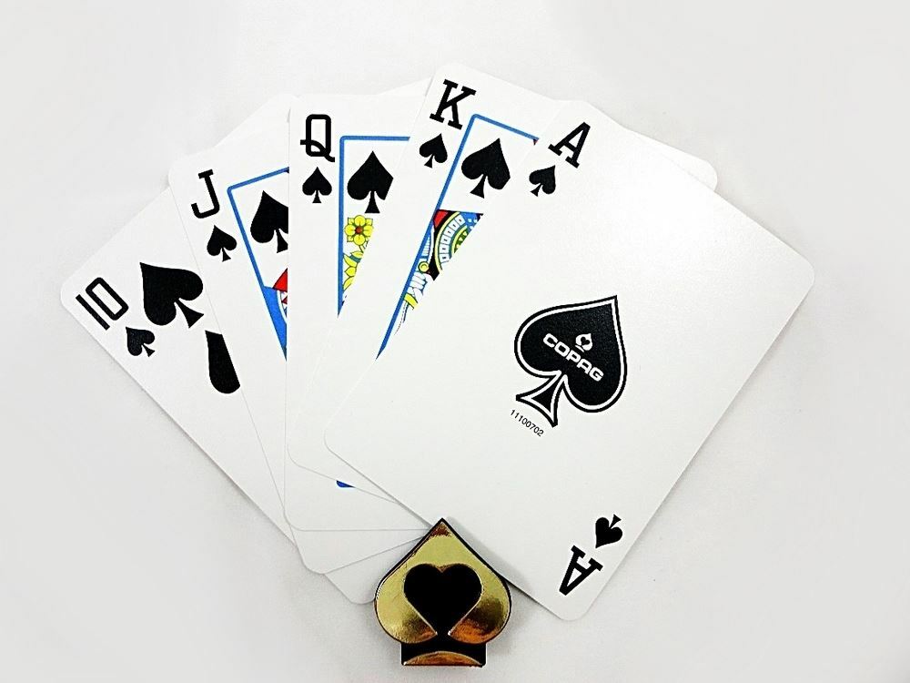 COPAG 1546 Orange & Brown - Regular Index - Poker