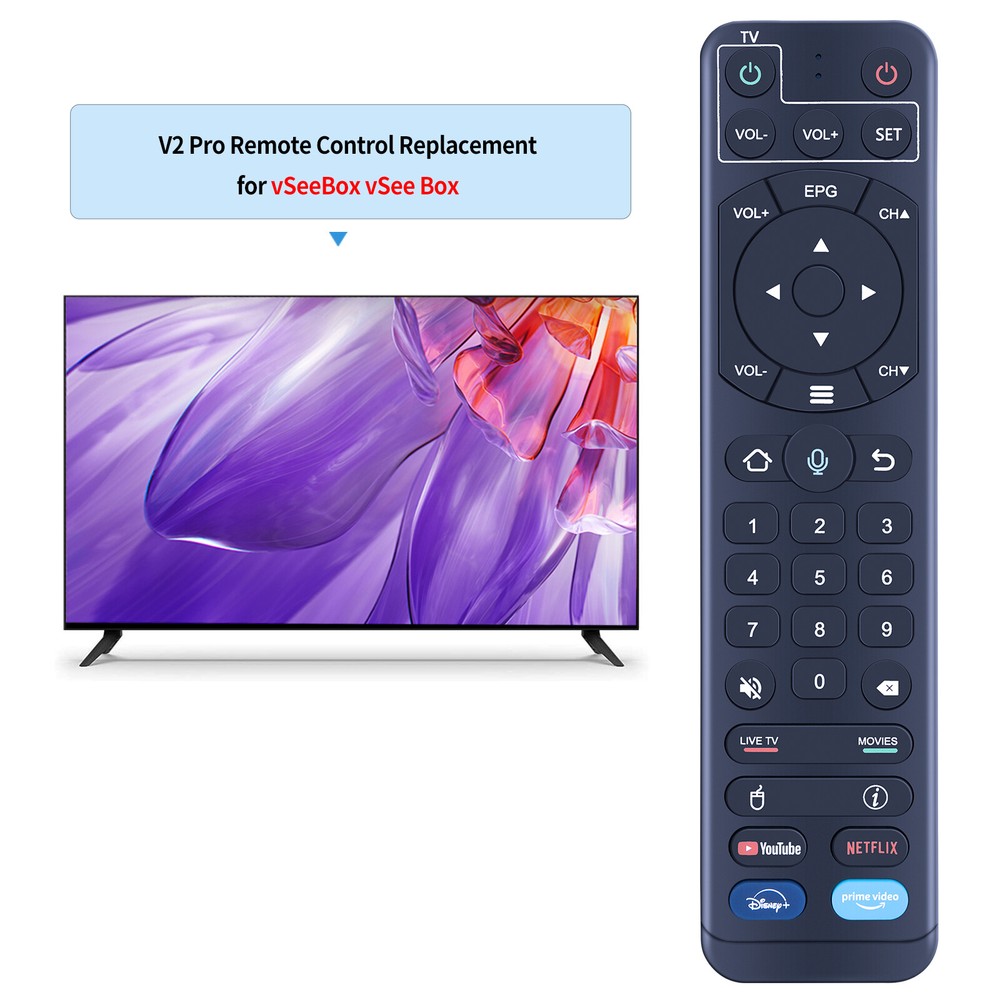 For vSeeBox V2 Pro Bluetooth & Voice Control Replacement Remote Control