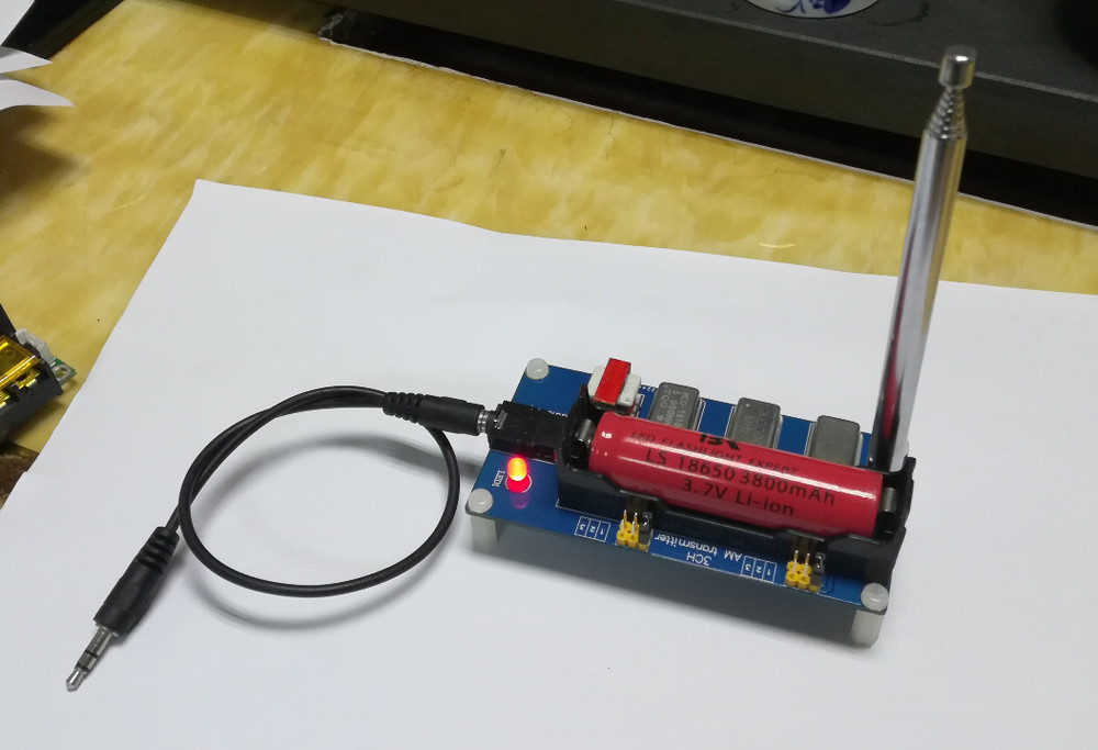 3-Channel AM Transmitter 1MHz 3MHz 5MHz Finished Board + Antenna+Audio Cable New