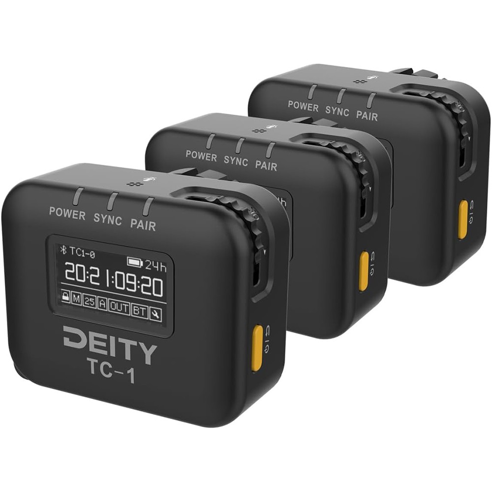Deity Microphones TC-1 Wireless Timecode Generator Box (Bluetooth, 3-Pack)