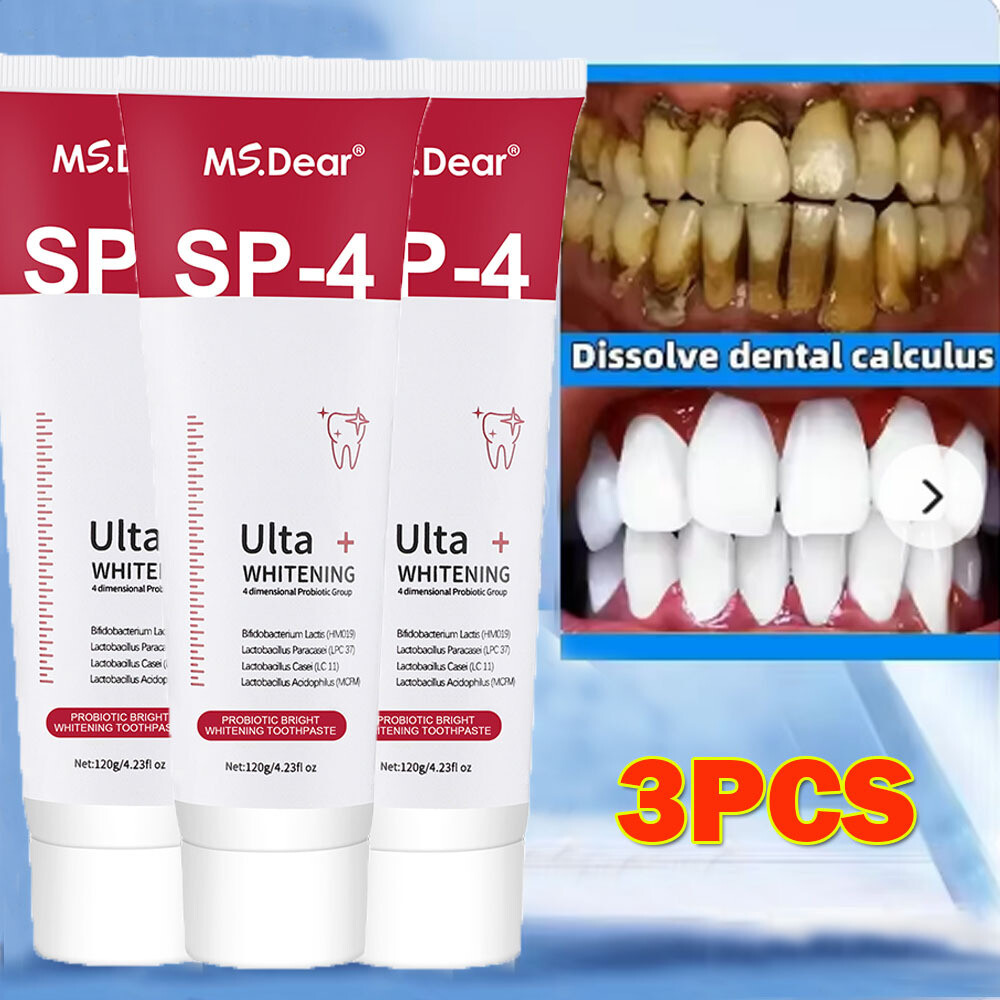 3Pcs SP-4 Probiotic Toothpaste, Sp-4 Toothpaste Whitening ,Remove yellow teeth