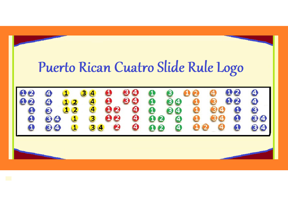 PUERTO RICAN CUATRO 5 POSITION LOGO REFRIGERATOR MAGNET