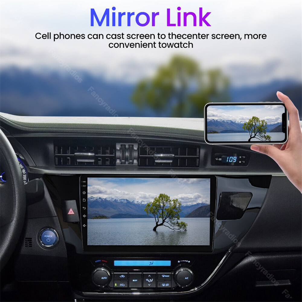 For 2014-2016 Toyota Corolla Apple CarPlay Car Stereo Radio GPS Navi Android 15