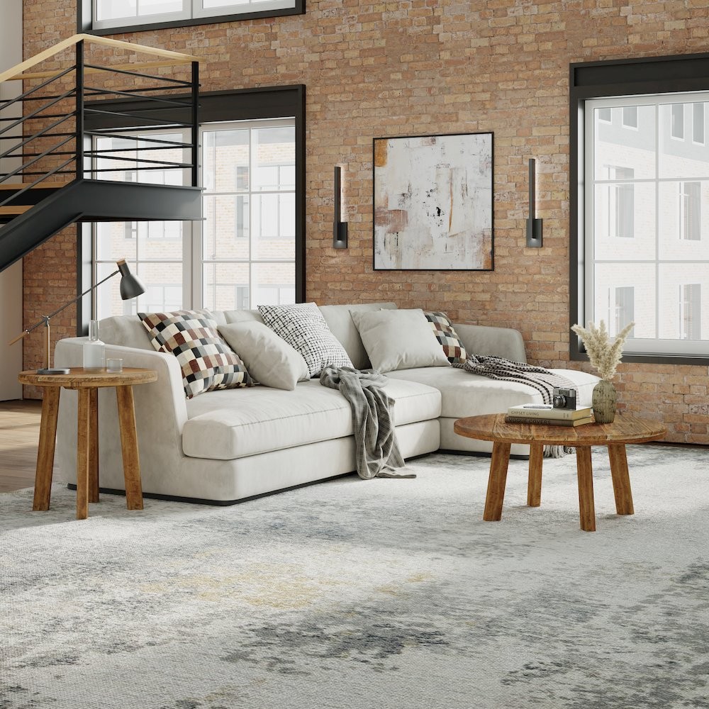 Reclamation 36" Round Rustic Reclaimed Solid Wood Coffee Table