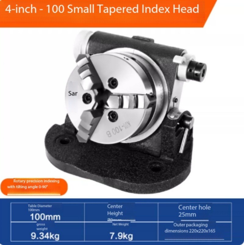 Small Indexing Head, Miniature Vertical and Horizontal Universal Indexing Table