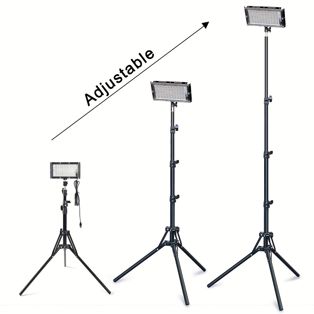 2pcs Adjustable 22000 Lumen LED Work Lights with Foldable Tripod Stand 6500K