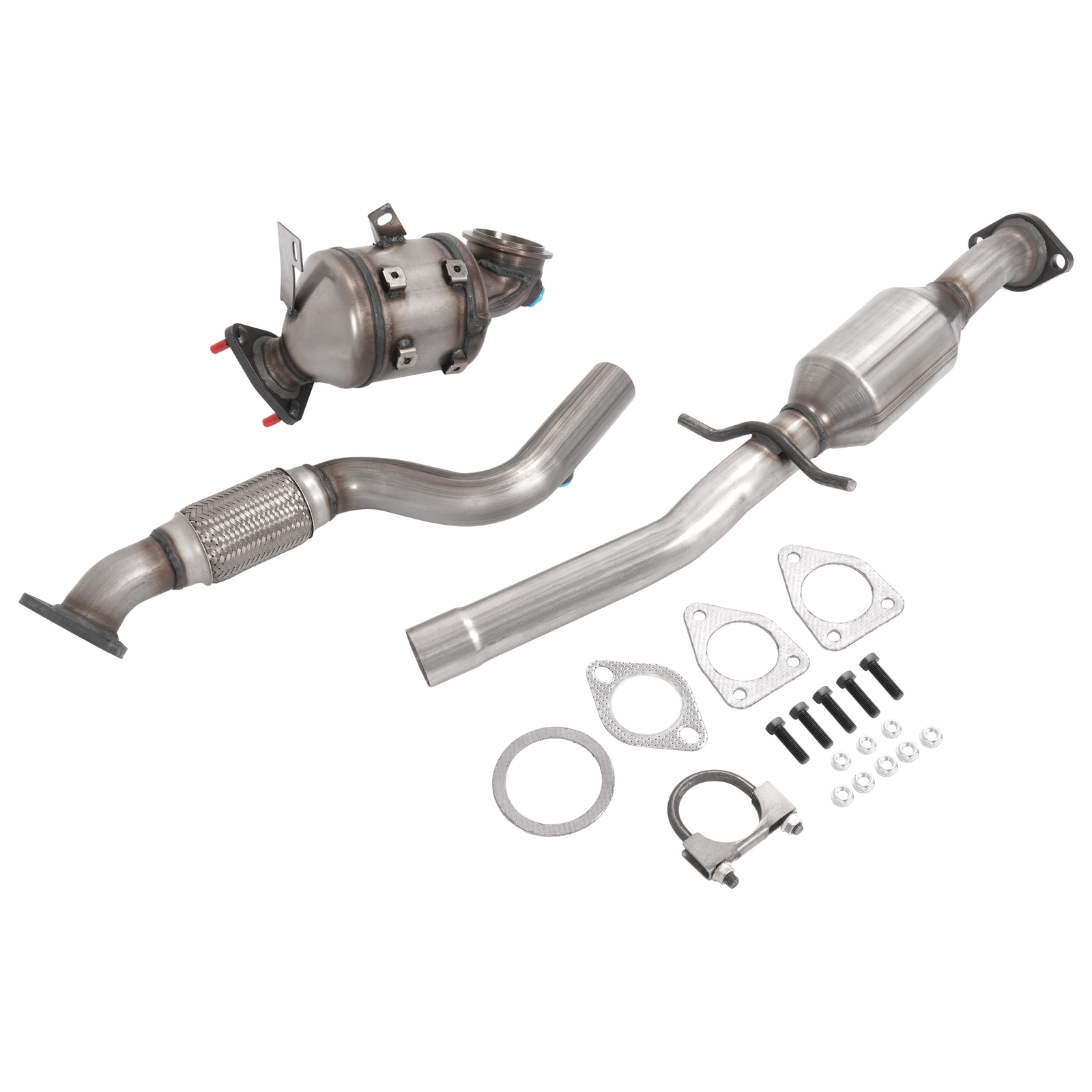 Front & Rear For 2011-2015 Chevrolet Cruze 1.4L l4 Turbo Catalytic Converters