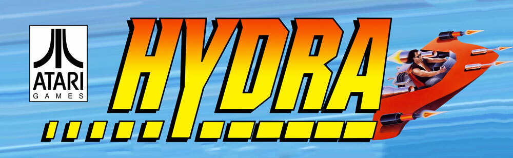 Hydra Atari Arcade Marquee 26" x 8"
