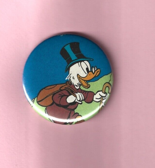 Scrooge McDuck Pin Back 2" Comic Book Button