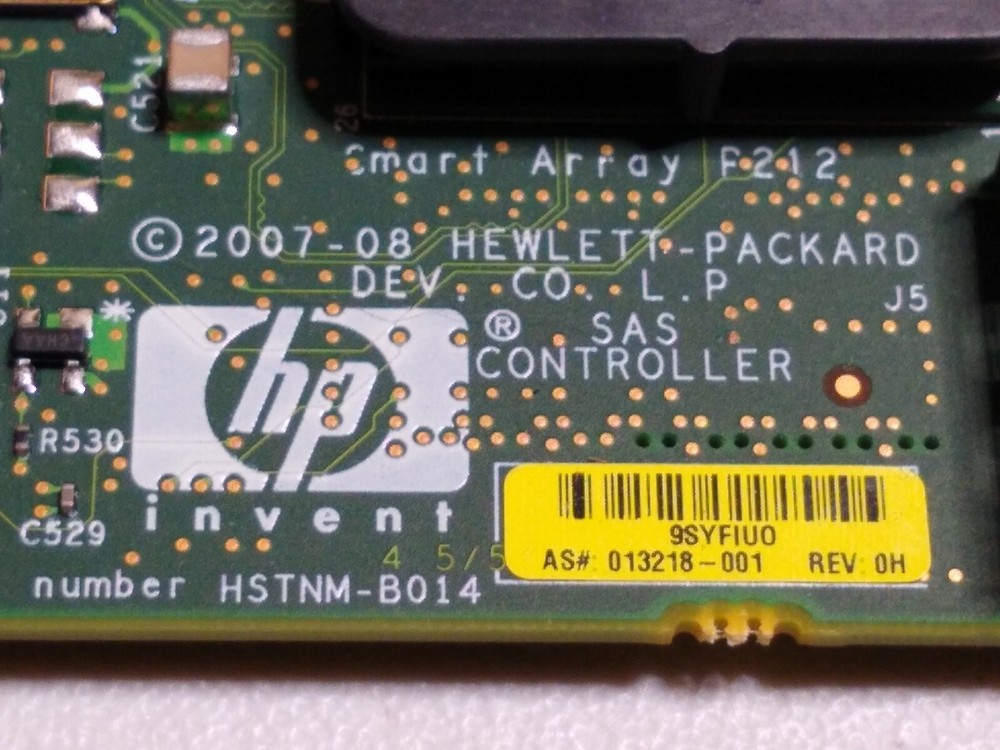 HP SMART ARRAY P212 PCI-E 2.0 X8 6GB/S SAS CONTROLLER 462828-B21-LOW Profile