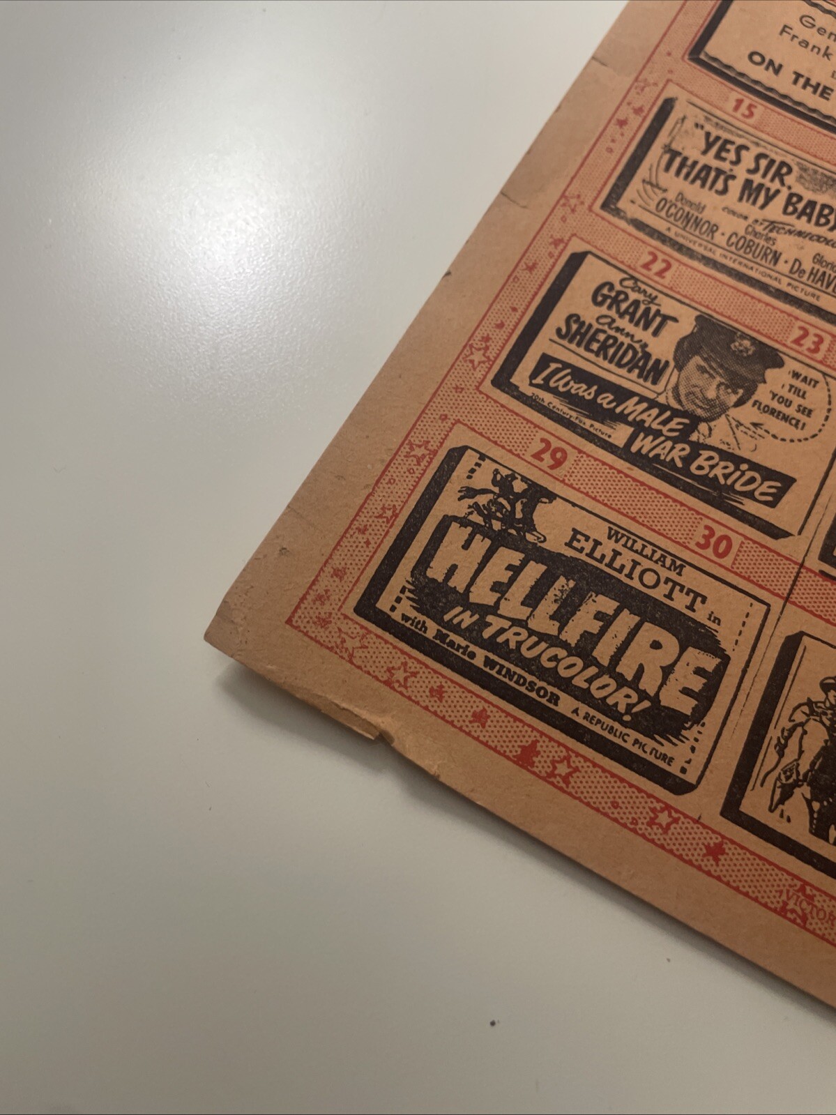 1950 Broadside Movie Herald Flyer Cozy Theatre Schulenburg Texas Frankenstein