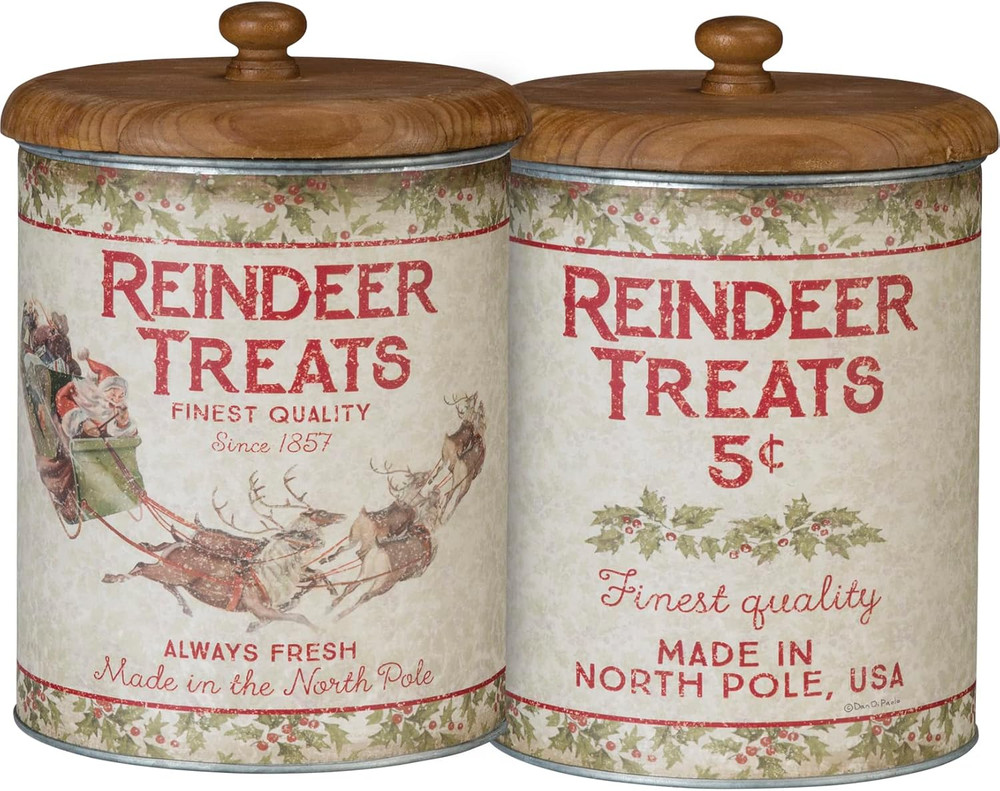 Reindeer Treats Canister- 1 Container