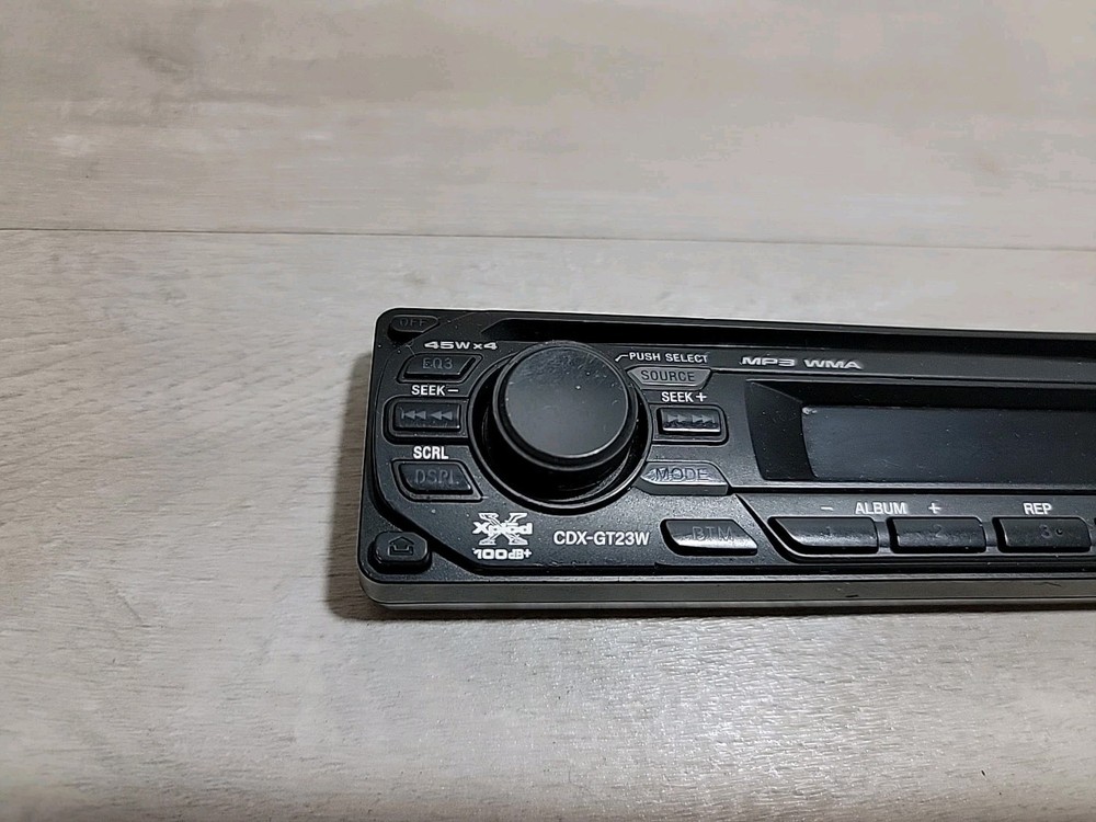 Sony CDX-GT23W Faceplate Replacement