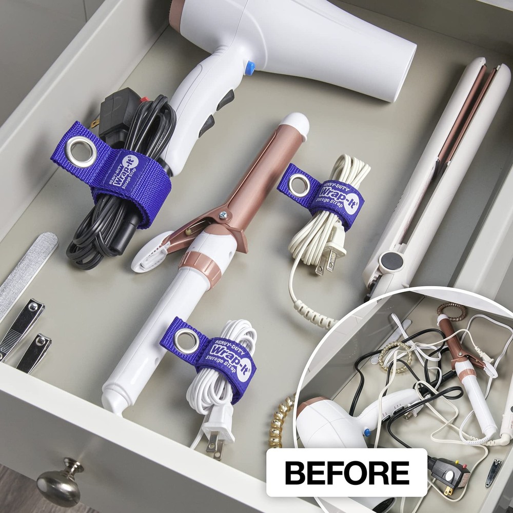 Heavy-Duty Straps - Assorted 10-Pack (Camo) - Hook and Loop Storage Strap, Ex...