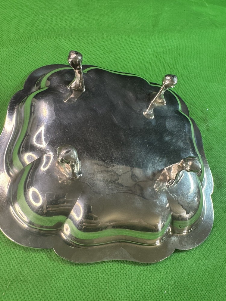 Vintage Prill Silver Co. Silver-Plated Serving Dish – 7” Wide