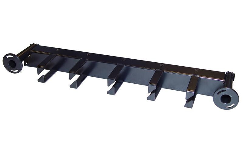 Chatsworth Horizontal Wire Management Panel for Vertical Cabling Section 1U BLK