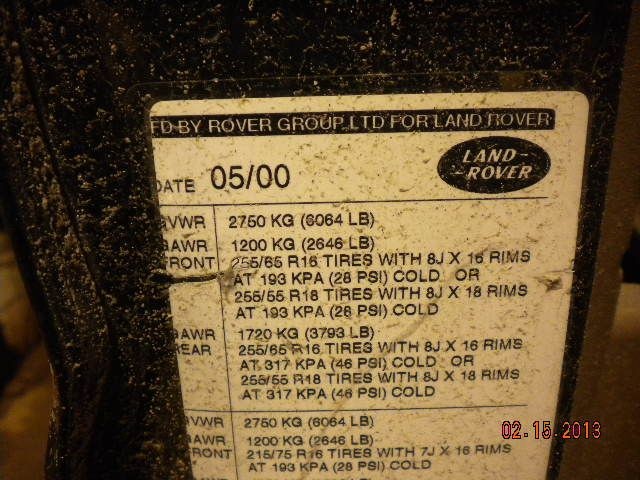 LAND ROV 2000 Console, Front 9785098