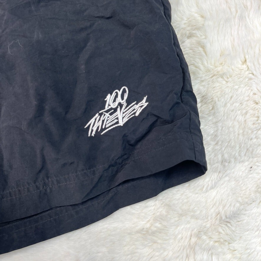 100 Thieves Foundations Nylon Shorts Mens Medium Black