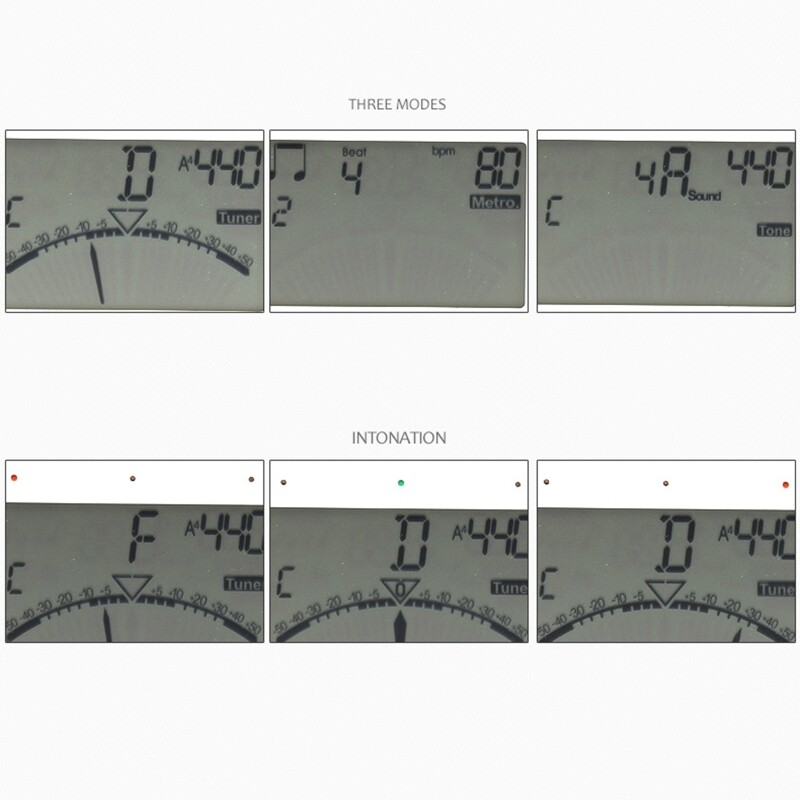 Easy Operation Wind Instrument Tuner with 3 Modes Large LCD Display Wind Tuner