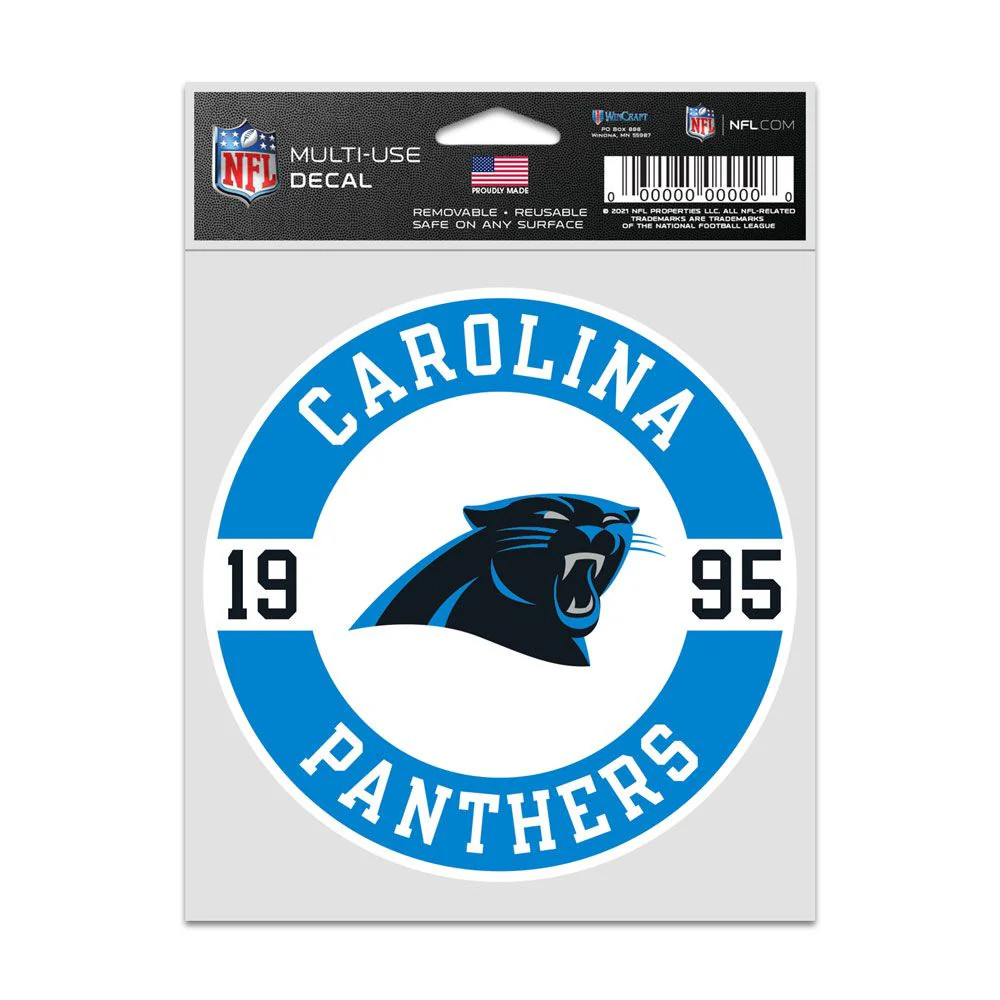 Carolina Panthers Decal 3.75x5 Patch Fan