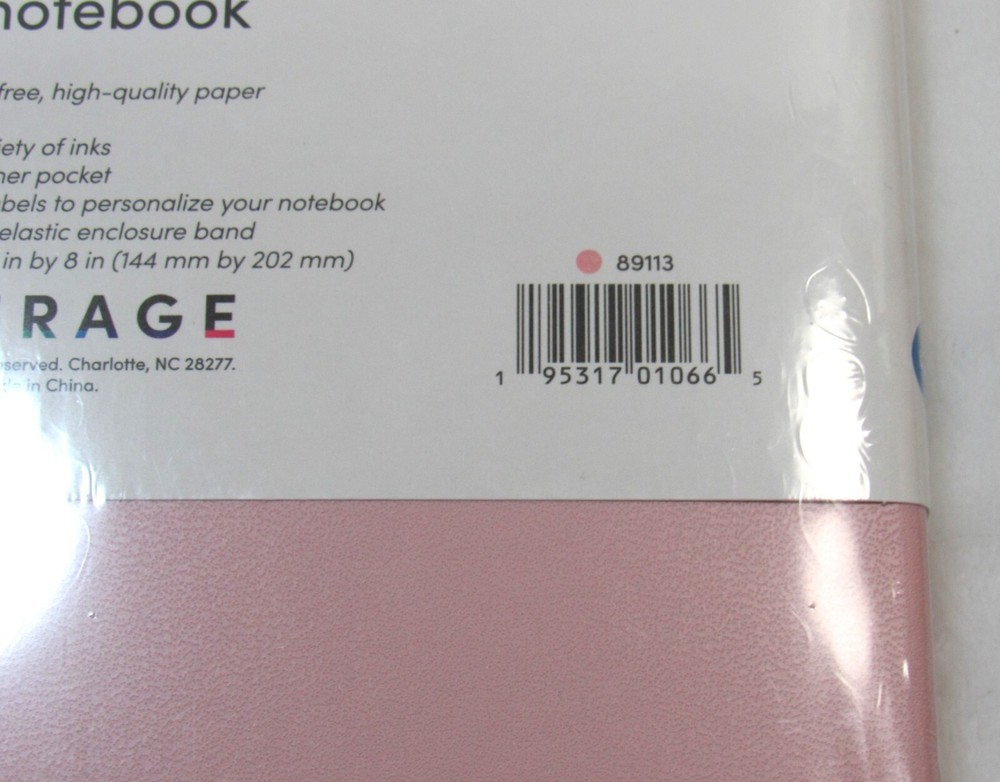 Paperage Lined Notebook Pink 160 pgs. 5.7" x 8" New