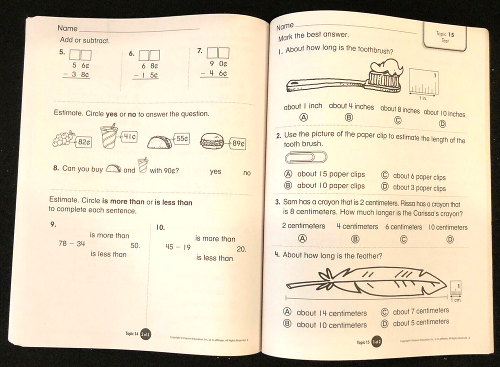 2nd Grade - Pearson enVision ASSESSMENT SOURCEBOOK - Common Core (2012)