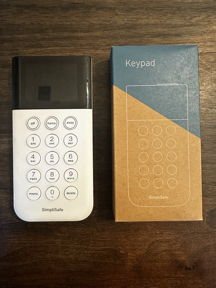 SimpliSafe Home Security System Keypad Remote White Model SSKP3