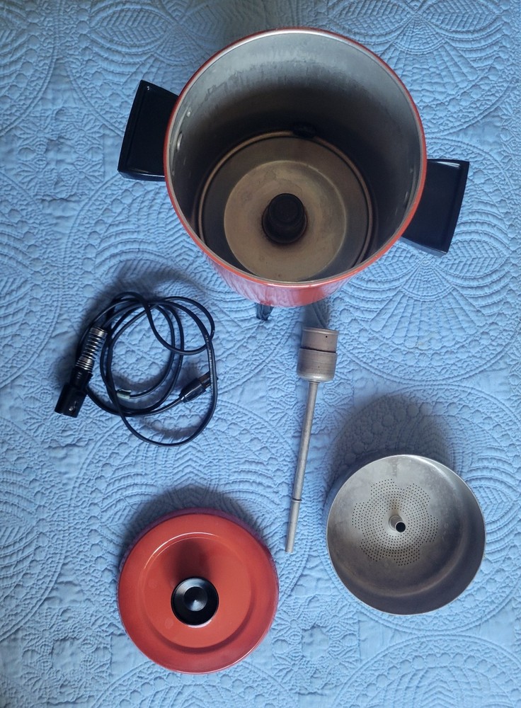 1972 Empire Burnt Orange Coffee Percolator