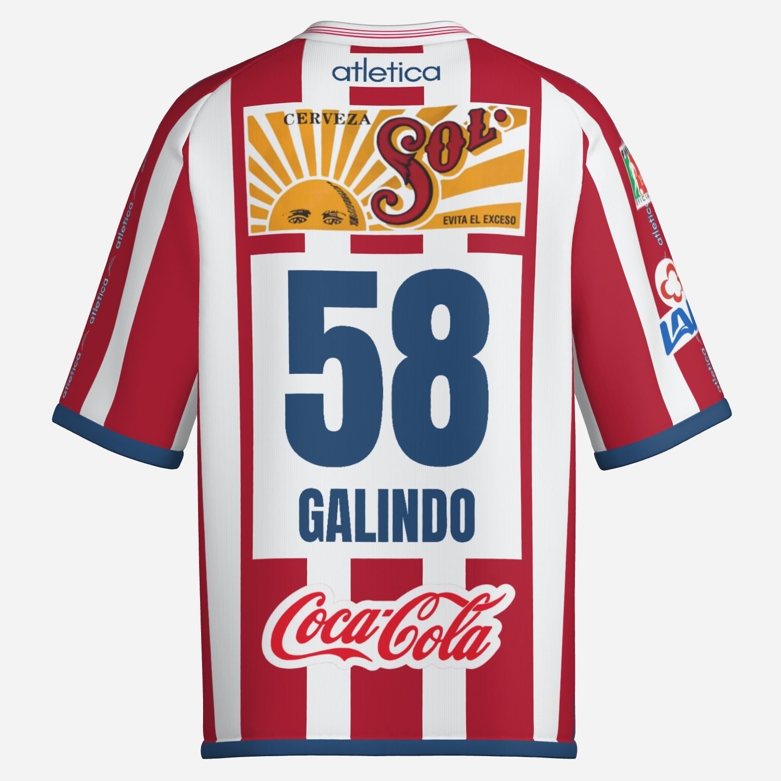 Chivas - soccer jersey playera Replica shirt, 2000 2001 home futbol Galindo 58