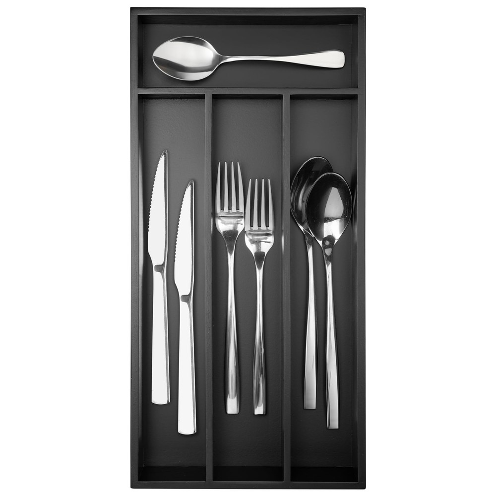 Silverware Organizer Small Bamboo Kitchen Drawer Organizer Utensil Organizer ...