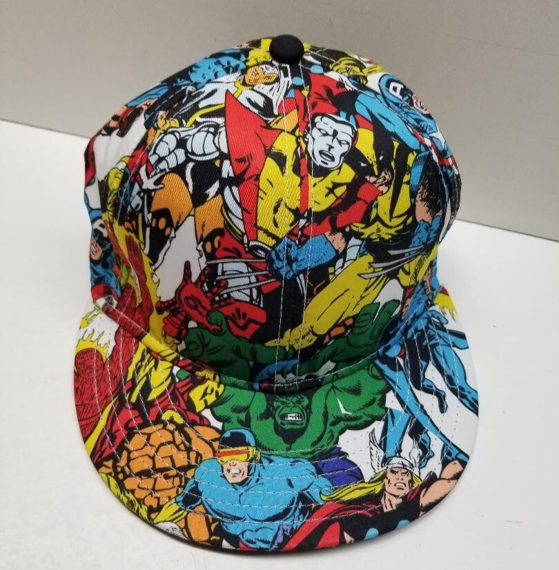 Marvel Comics Character Graphic Fitted Baseball Cap Hat Size small 2011