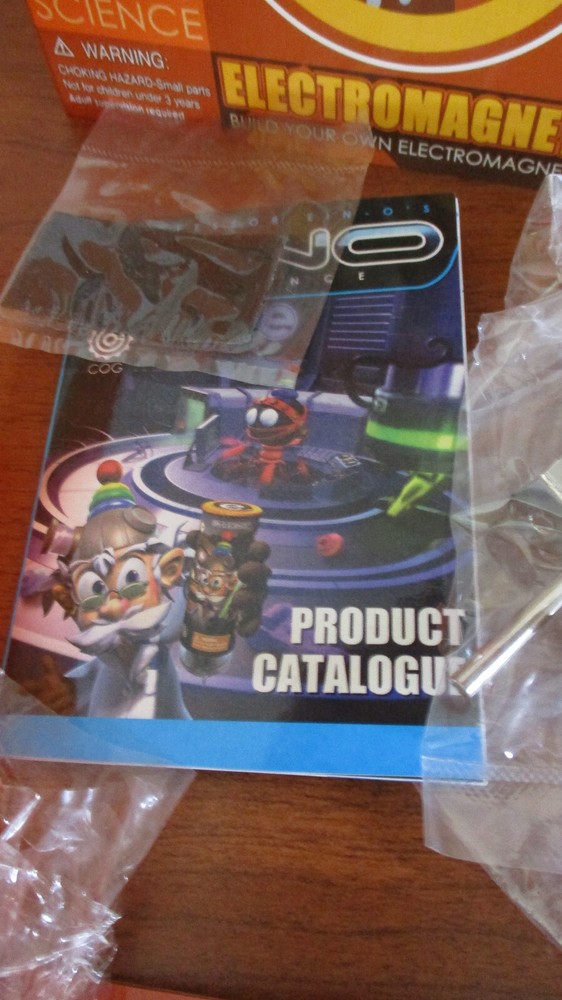 EIN-O's SCIENCE BOX KIT ~ELECTROMAGNET ~New
