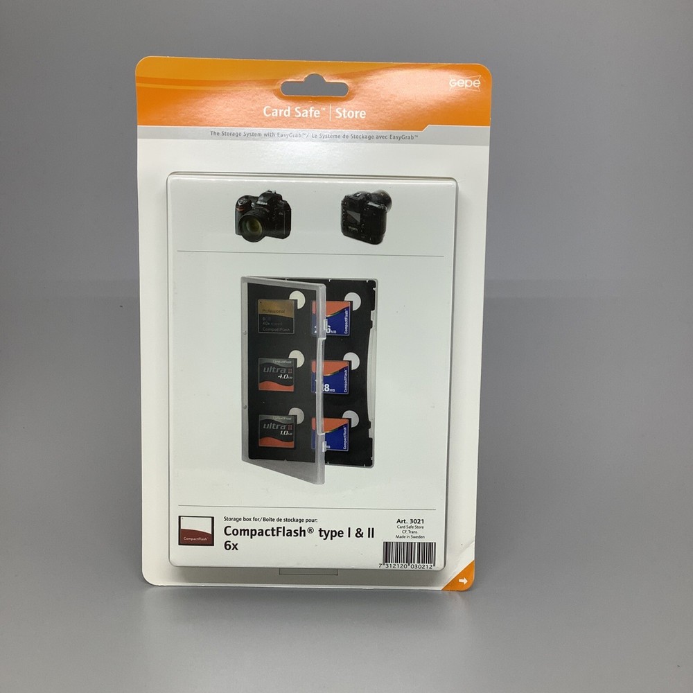 Gepe Cardsafe Store CF Cards - Clear