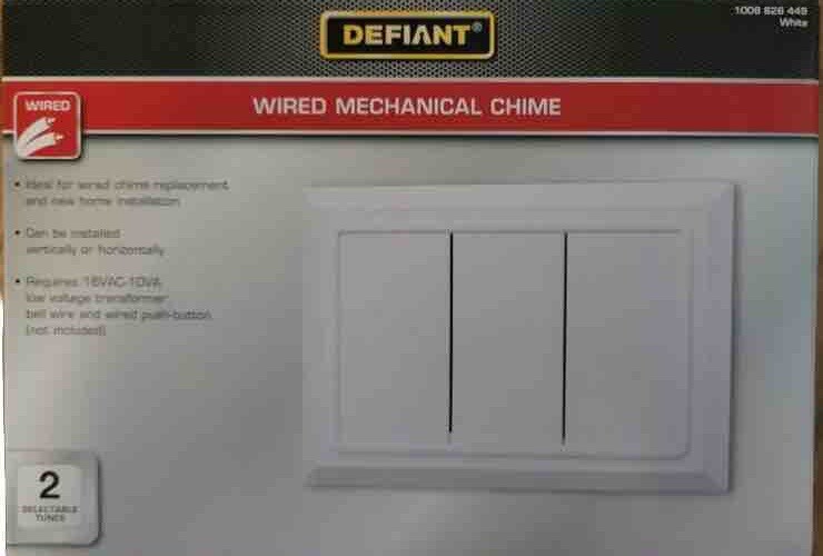 NEW Wired Doorbell Chime, White