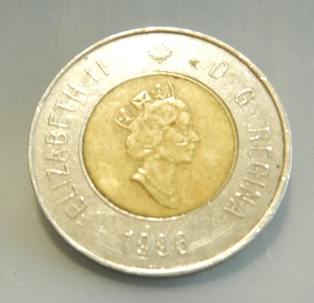 1996 Canada $2 Toonie Coin