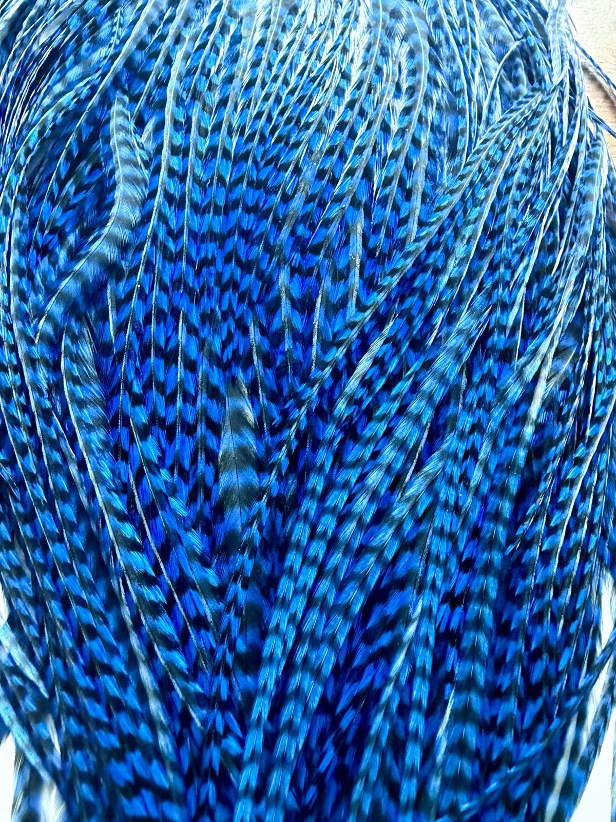 Umpqua/Metz Saddle Grizzly Dyed Blue 534-SH-E-L