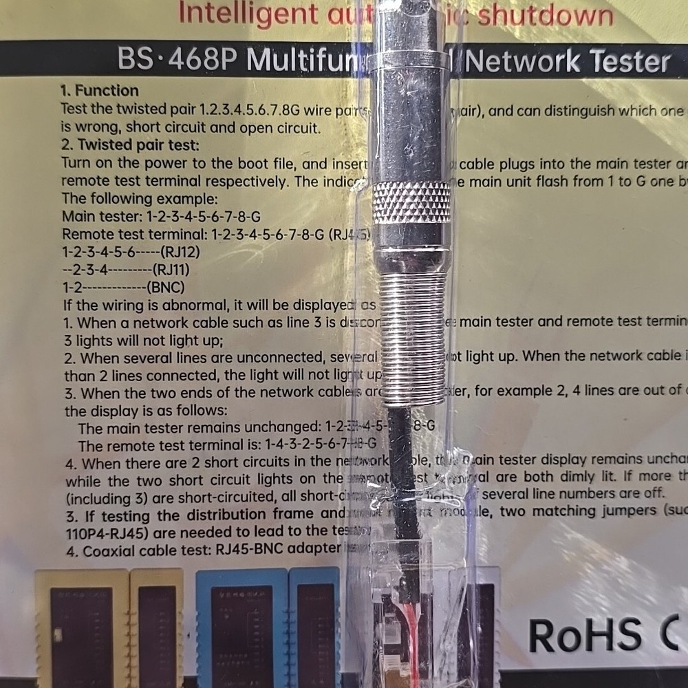 Network LAN Cable Wire Tester & PoE BS-468P Multifunctional Network Tester