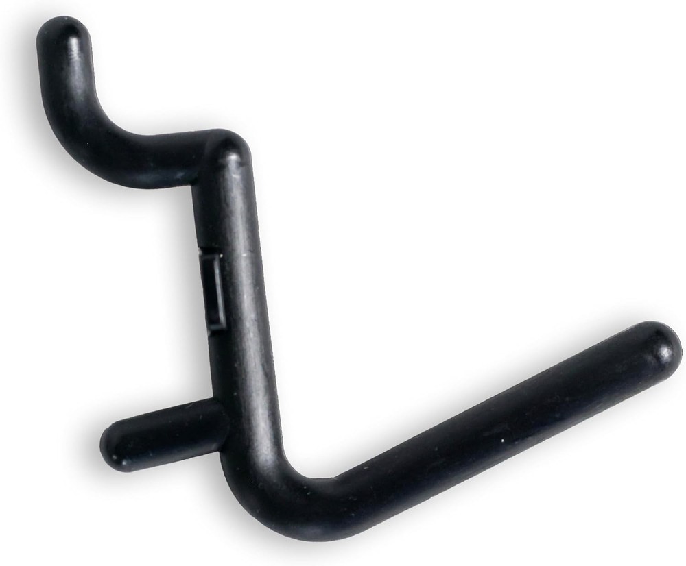 WallPeg 100 Pegboard Peg Hooks – Durable, Self-Locking Black Board