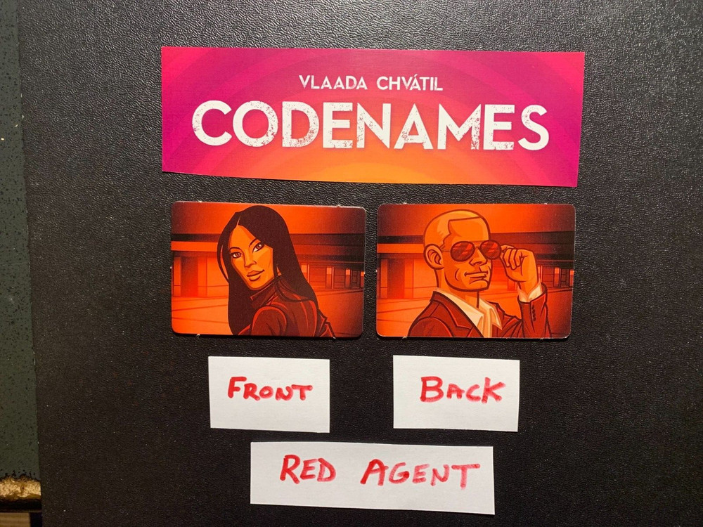 Codenames  RED AGENT  Game Replacement Pieces  VLAADA CHVATIL  2015