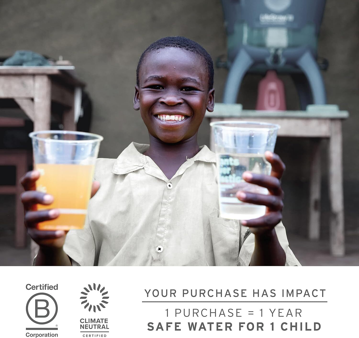 LifeStraw Personal Water Filter for Hiking Camping Travel Emergency Vestergaard