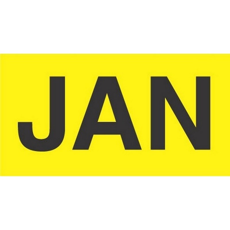 2" x 3" January Labels (500 per Roll)