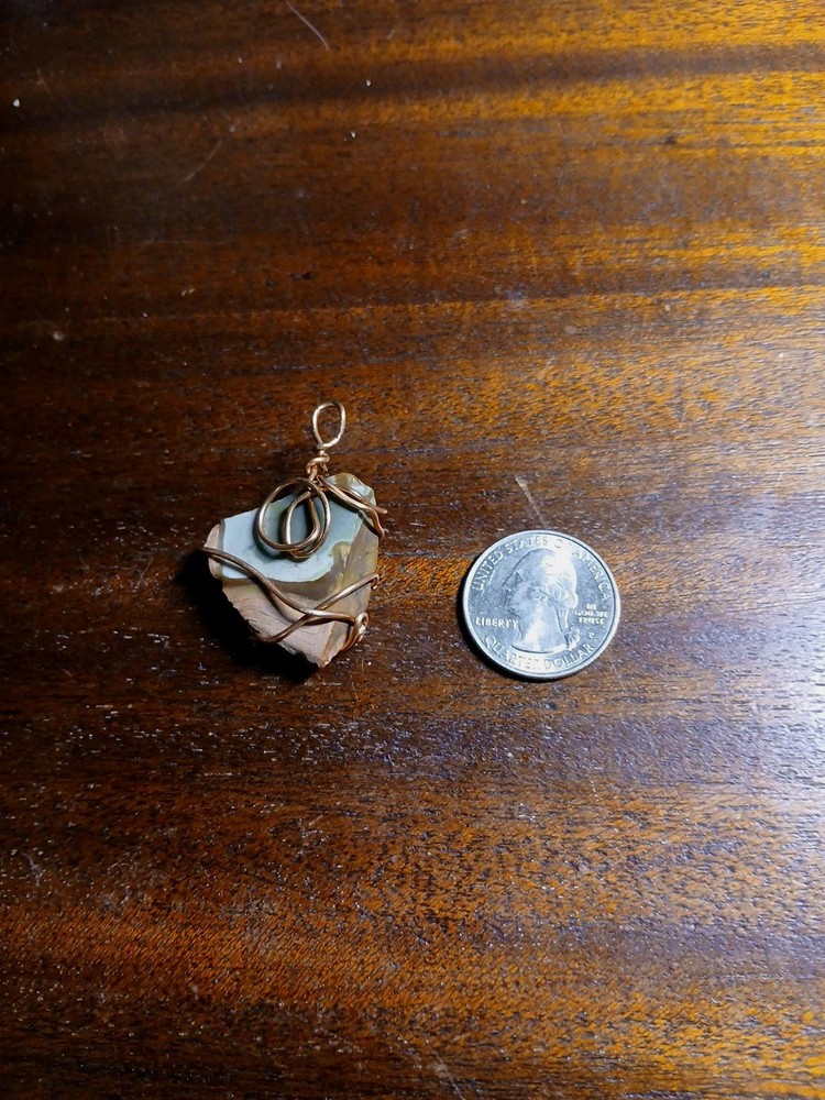 Copper Wire Wrapped Mookaite