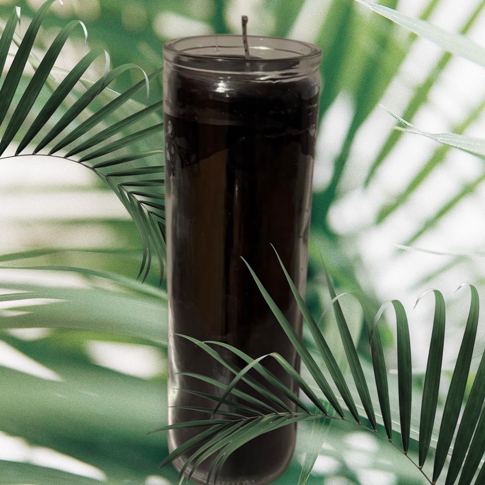 7 Day Plain Candle Black