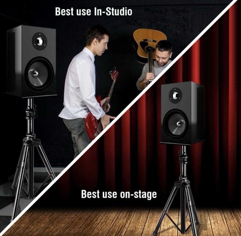 2 Pyle Universal Tripod Speaker Stand Mount Holder, Adjustable Height.(READ****)
