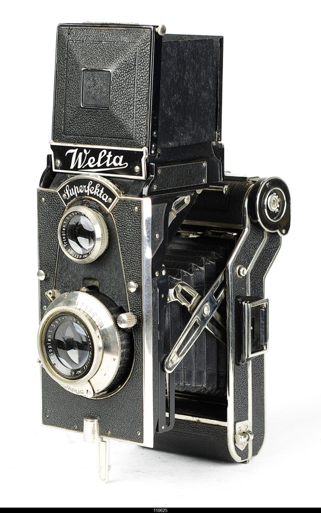 Welta Super Perfekta  6x9 TLR Medium Format Camera w/Triolplan 7.5cm Mint-
