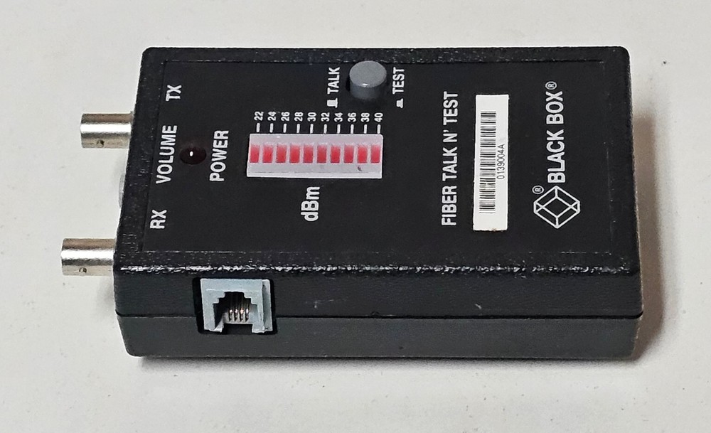 Fiber Talk N' Test Black Box Cable Tester - Model TS054A
