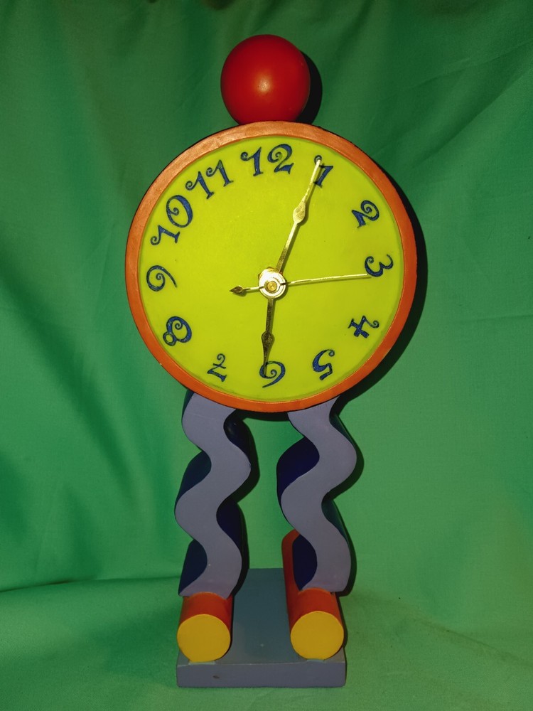Colorful Circus Themed Ceramic Clock