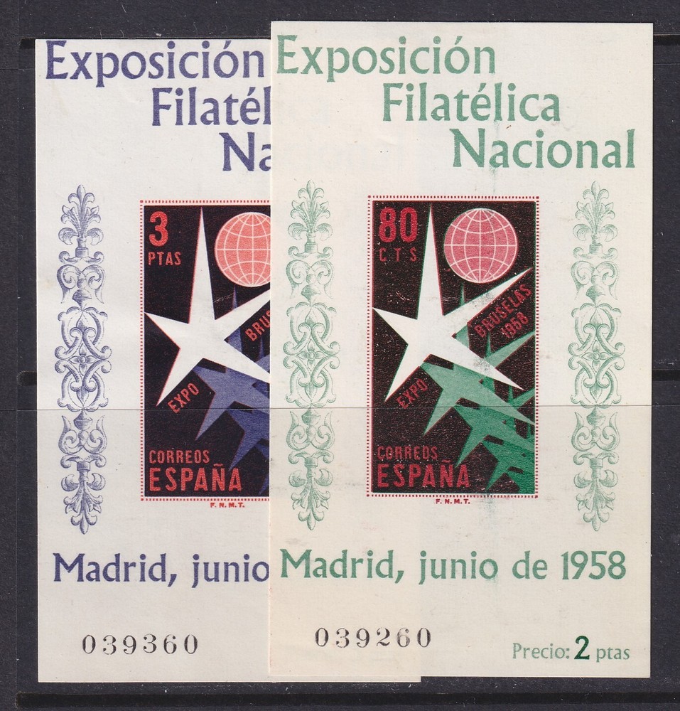 Spain, Scott 877a-878a, MHR (878a with thin)